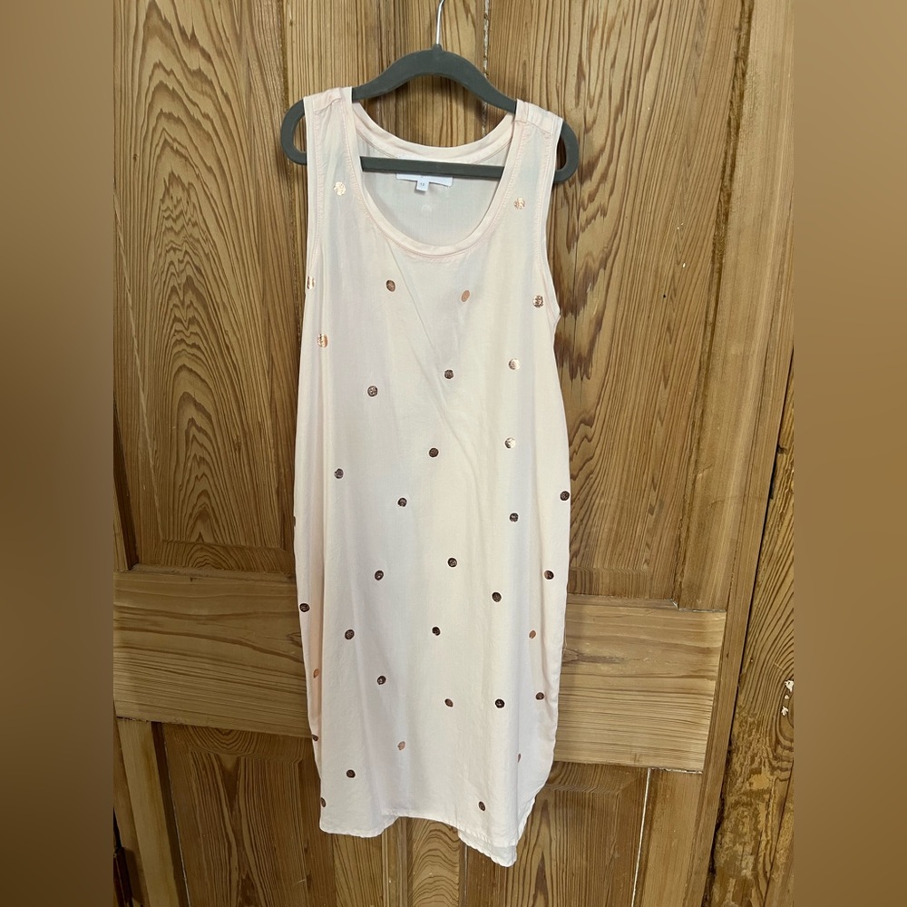 Bella Dahl Cream Polka Dot Mini Dress